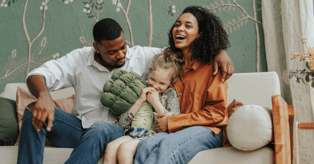 Foster parents with their foster child